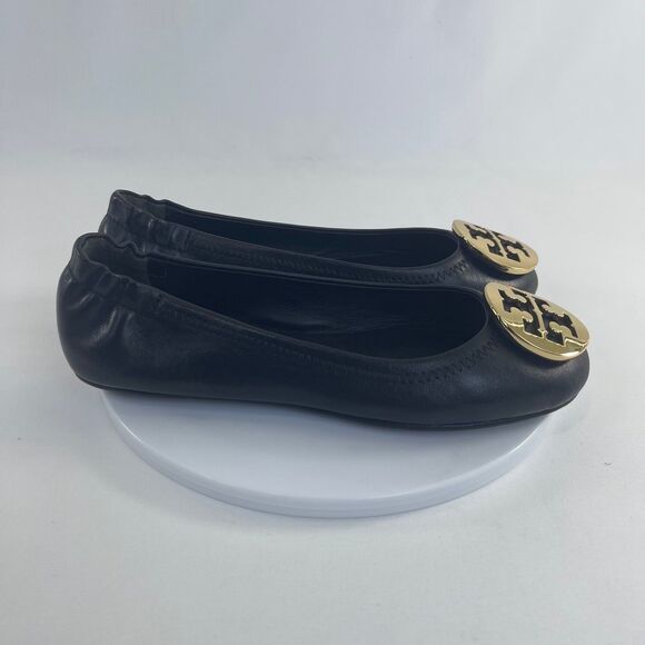 TORY BURCH MINNIE TRAVEL BALLET WITH METAL | Women's 5M | NEW - Picture 5 of 11